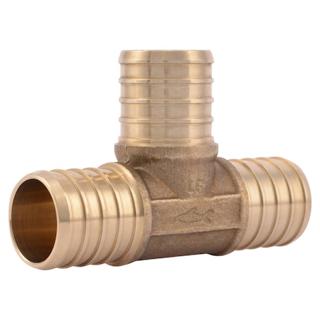 B & K SharkBite 1 in. Barb X 1 in. D Barb Brass Tee UC374LFA